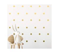 Gold Polka Dot Stickers - Stickers muraux à pois or - filles Appliques Circle Dots Décor autocollants 112 chambre à coucher Art s'accroche