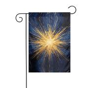 Gold Ray Art Drapeau de jardin double face en toile de jute résistante aux intempéries 30,5 x 45,7 cm