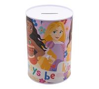 Golddunes Tirelire en métal avec motif de rupture pour ouvrir, 15 x 10 x 10 cm, finition métallique, fente pour pièces de monnaie, économie éducative pour enfants (princesse)