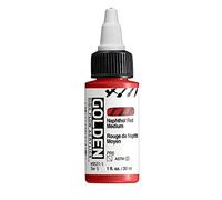 GOLDEN Acrylique à haut débit, rouge naphtol moyen, flacon de 30 ml