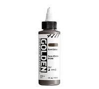 Golden Acrylique haut débit, ombre brûlée, flacon de 118 ml