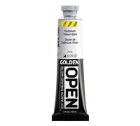Golden Artist Colors Ouvert 2 oz couleur de peinture de couleur acrylique: jaune foncé cadmium 2 oz