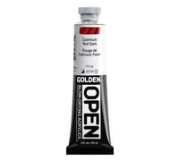 Golden Artist Colors Ouvert 2 oz Couleur de peinture de couleur acrylique: rouge foncé cadmium 2 oz