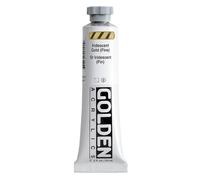 GOLDEN Heavy Body Acrylics by, Iridescent Gold (FINE), 59 ml Tube, Professional Acrylic Paint, Semi-Transparent