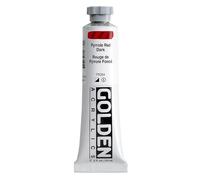 GOLDEN Heavy Body Acrylics by, Pyrrole Red Dark, 59 ml Tube, Professional Acrylic Paint, Semi-Opaque