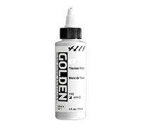 Golden High Flow Acrylic 119ml (4oz) Bottles Titanium White