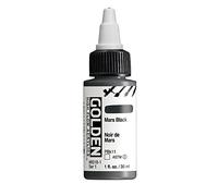 Golden : High Flow : Acrylic Paint : 30ml (1oz): Mars Black : S1