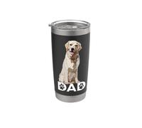 Golden Lab Dad Labrador retriever Jaune Gobelet isotherme en acier inoxydable double paroi