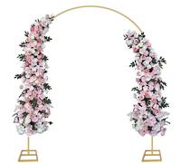 Golden Metal Archway Stand 2.4m, arc de ballon rustique pour mariage, douche de mariée, Noël, fête d'anniversaire
