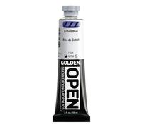 GOLDEN OPEN Slow-Drying Acrylics by, Cobalt Blue, 59 ml Tube, Professional Acrylic Paint, Semi-Opaque