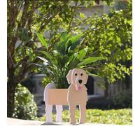 Golden retriever Pot de Fleur de Chien Mignon, Bac à Plantes Forme d'animal PVC, Jardiniere Exterieur Grande Taille, Pot de YYV