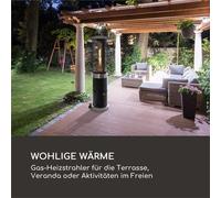 Goldflame Deluxe Chauffage de terrasse 36.000BTU/11kW mobile acier inoxydable