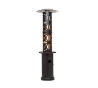 Goldflame Style radiateur de terrasse 11,2 kW vue 360° mobile noir
