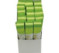 GOLDINA 1172015511503 Ruban double satin, 15mmx3m, vert pomme