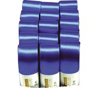 GOLDINA 1172025341503 Ruban de satin double, 25mmx3m, bleu grain