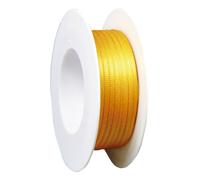 Goldina® 897203160050 Ruban de satin double - 3 mm x 50 m, jaune d'or