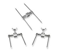 GOLDMAN SERVICE Brochettes de rôtisserie de Poulet en Acier. Fourchette Fourchette Ustensile pour Grills Professionnels. Remplacement Universel pour épées de 12 mm (3 pièces)