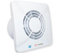 GOLDMAN SERVICE | Extracteur de salle de bain cuisine silencieux, puissant, Ventilateur extracteur d'air, anti-humidité, anti-odeur, Valve anti-retour et moustiquaire | Diamètre : 100 mm