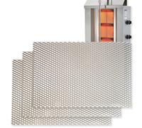 GOLDMAN SERVICE Grille brûleur Kebab Gril Gyros 230 x 150 mm. Grille de combustion résistante aux hautes températures. Compatible POTIS - GD3, GD4, GD5