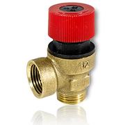 GOLDMAN SERVICE Soupape de sécurité de chaudière pour soulagement de pression Premium G1/2" (3Bar DN15) - Installation compatible avec les chaudières de grandes marques