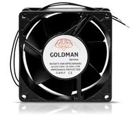 GOLDMAN SERVICE | Ventilateur ventilateur axial pour cassette de cheminées insérable haute température à pales métalliques universel (92 x 92 x 38 mm)