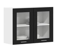 Goldonion Armoire de cuisine Lyon chêne noir 80 x 31 x 60 cm | Bois multicouche, 1 étagère, grand espace, durable, poids maximum 80 kg