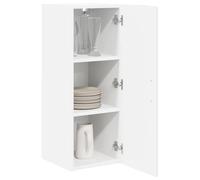 Goldonion Armoire murale Lucca Blanc 30 x 31 x 80 cm | Bois d'ingénierie, design moderne, pour lave-vaisselle, cuisine contemporaine