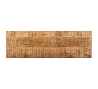 Goldonion Banc de 110 cm en bois massif de manguier et acier | Style industriel, robuste et durable, facile à monter, pour entrée ou salon
