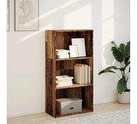 Goldonion Bibliothèque en bois ancien, 60 x 30 x 114 cm, aggloméré | Étagère ouverte, facile à nettoyer, pour salon, chambre à coucher, couloir, fixation murale incluse