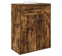 Goldonion Buffet chêne fumé 60 x 30 x 75 cm Bois multicouche | 2 portes, 1 tiroir, surface lisse, résistant à l'humidité, pour le salon
