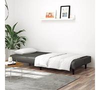 Goldonion Canapé lit 2 places gris simili cuir 200 cm | Convertible en lit simple, cadre en bois, facile à nettoyer, charge maximale 110 kg par place