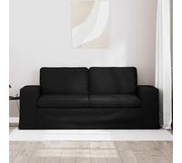 Goldonion Canapé noir 182 x 80 x 82 cm tissu | Modulaire, structure en métal, coussin ergonomique, pieds en bout, utilisation en intérieur