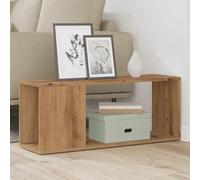 Goldonion Meuble TV en chêne artisanal 80 x 24 x 32 cm | Panneau de particules stable, grand espace de rangement, plateau robuste, utilisation comme bibliothèque