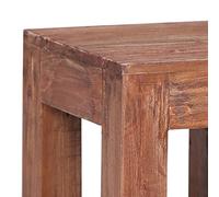Goldonion Table basse 30 x 30 x 30 cm en bois massif acajou | Artisanal, poli, peint laqué, vintage, table d'appoint ou de canapé
