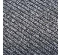 Goldonion Tapis de couloir anti-salissure, 100 x 250 cm, gris | Insonorisant, facile à nettoyer, dos antidérapant, 70 % polypropylène, 30 % polyester, pour entrée