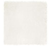 Goldonion Tapis en fausse peau de mouton blanc 200 x 200 cm | Polyester doux, design moderne pour salon, chaud et confortable, lavage à la main, utilisation en intérieur