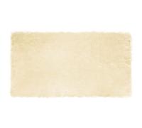 Goldonion Tapis en fausse peau de mouton crème 60 x 110 cm | Polyester doux, design moderne, chaud et confortable, lavage à la main, intérieur uniquement