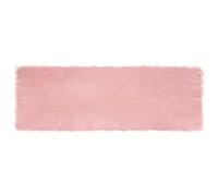 Goldonion Tapis en fausse peau de mouton rose 80 x 250 cm | Polyester doux, design moderne, chaud et confortable, lavage à la main, utilisation en intérieur