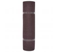 Goldonion Tapis marron 1,2 x 10 m polyester | Rayé antidérapant, utilisation intérieure, enroulable, facile d'entretien, rectangulaire