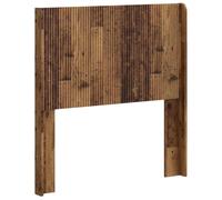 Goldonion Tête de lit en bois vieilli 87 x 7 x 100 cm | Bois d'ingénierie, design à lattes verticales, facile à nettoyer, montage sur châssis