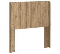 Goldonion Tête de lit en chêne artisanal en bois d'ingénierie | Design à lattes verticales, facile à nettoyer, montage sur châssis, pieds robustes
