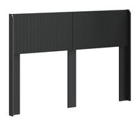 Goldonion Tête de lit noire PB 141,5 cm | Bois d'ingénierie, design à lattes verticales, montage sur châssis, facile à nettoyer