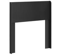 Goldonion Tête de lit noire PB 97 x 7 x 100 cm | Bois ingénierie, lattes verticales, montage sur châssis, facile à nettoyer