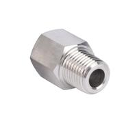 Goldpea Adaptateur métrique en acier inoxydable 304 3/8" NPT femelle x M20 x 1,5 filetage mâle