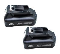 GOLEMON® 2X 2,0 Ah BL1021B BL1020B Batterie Compatible BL1041B BL1040B BL1015 BL1016 pour Makita Chargeur DC10SB DC10WC