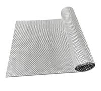 Golgner 100 cm x 30 cm Protection thermique en tôle d'aluminium embossée, plaque de protection thermique en aluminium pour véhicule, protection thermique aluminisée pour toits, fenêtres et tuyaux de