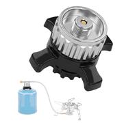 Golgner Adaptateur de cartouche de soupape, transition de cartouches de gaz, adaptateur de cartouche de gaz compatible avec Campingaz CV Easy Clic vers valve à vis EN417, pour réchaud de camping et