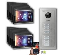 Goliath IP interphone vidéo 10-Fam. application mobile : 10 pouces en noir : Boîtier en saillie Sélection du moniteur : 10 pouces en noir Sonnette de porte Boîtier de montage : Boîtier en saillie
