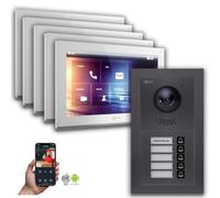 Goliath IP interphone vidéo : 10 pouces 5 maison familiale, Smartphone App Anthracite : 10 pouces blanc : boîte de montage en surface Couleur du moniteur : 10 pouces blanc Montage : boîte de montage e