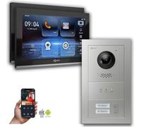 Goliath IP interphone vidéo 2-fam. affichage : 10 pouces en noir : Boîtier en saillie : 4 POE (standard) Sélection du moniteur : 10 pouces en noir